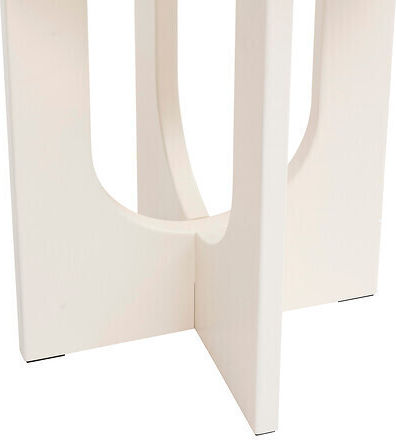 Rundes Beistelltisch Holz Ivory M40xL40xH50,5cm