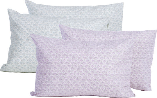 Nef-Nef Homeware Keylan Pillowcase with Envelope Cover Mauve 52x72cm.