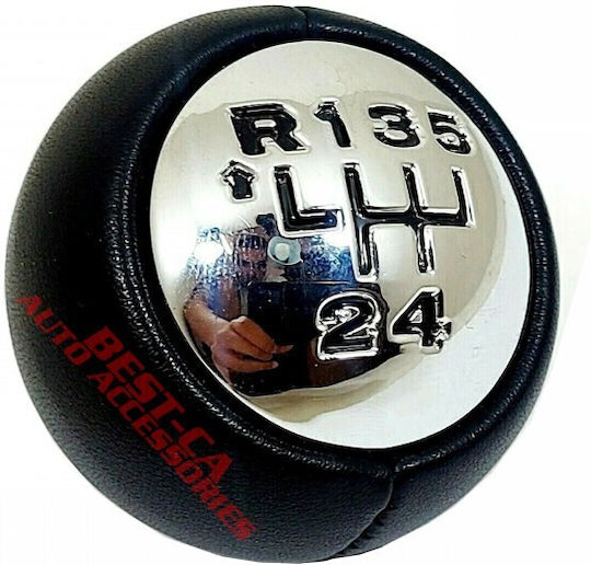 Gear Shift Knob Peugeot Citroen 5 Speeds + Adapter Natural Leather