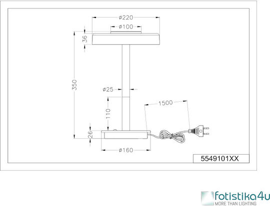 Trio Lighting Διακοσμητικό Φωτιστικό LED Θερμό Λευκό 3000K 22εκ.