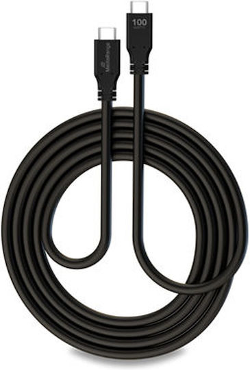 MediaRange USB 3.2 Cable USB-C male - USB-C 100W Μαύρο 3m MRCS218