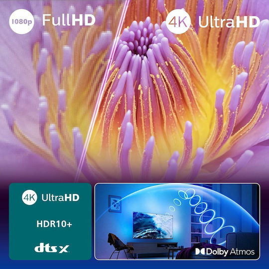 Philips Smart Τηλεόραση 43" 4K UHD LED Ambilight PUS8010 HDR (2025) 43PUS8010/12