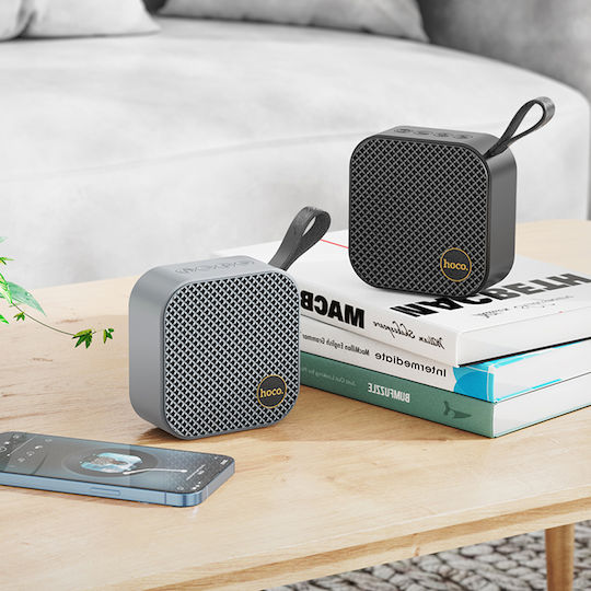 Hoco HC22 Auspicious Ηχείο Bluetooth 5W με Ραδιόφωνο και Διάρκεια Μπαταρίας έως 4 ώρες Γκρι