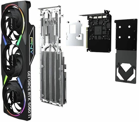 PNY GeForce RTX 5060 Ti 16GB GDDR7 OC ARGB Placă Grafică