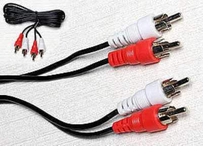 Rca-02 Кабел 2x RCA мъжки - 2x RCA мъжки 1.5м