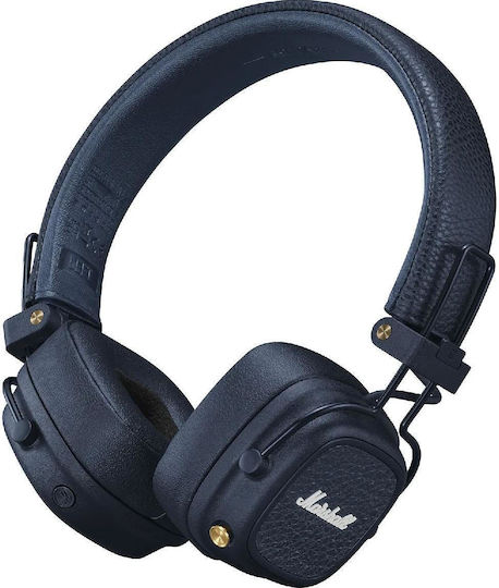 Marshall Major V Wireless / Wired On Ear Headphones with 100 hours of Operation and Quick Charge Midnight Blue