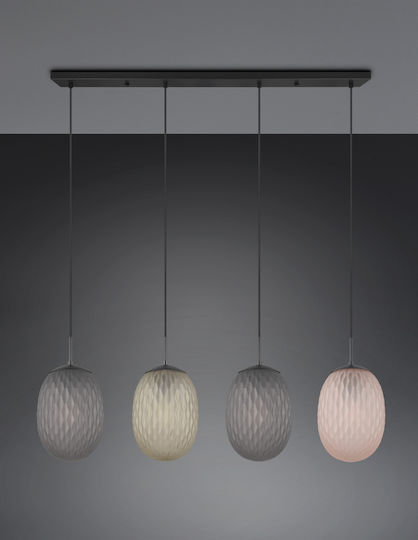 Trio Lighting Висящо Осветително Тяло Черен 117x17x150см.