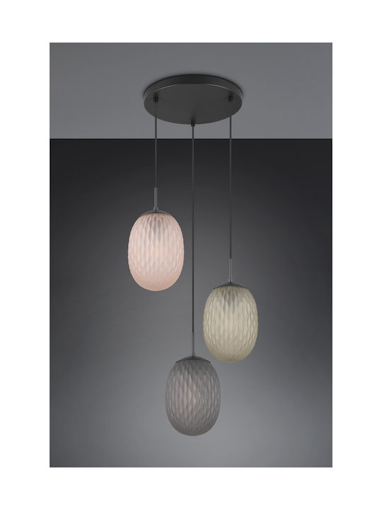 Trio Lighting Pendant Light Black 43x150cm