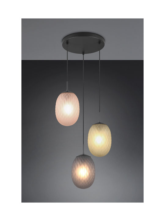 Trio Lighting Pendant Light Black 43x150cm
