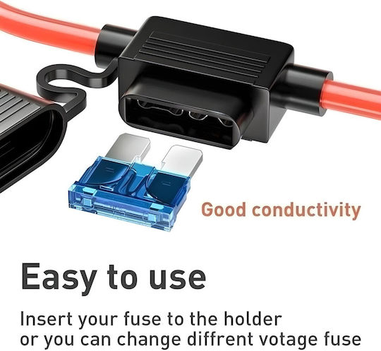 Fuse Socket 14 Awg Cable Universal Sealed High Current