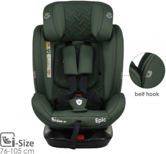 Bebe Stars Epic Καθισματάκι Αυτοκινήτου i-Size με Isofix Forest Green 0-36 kg
