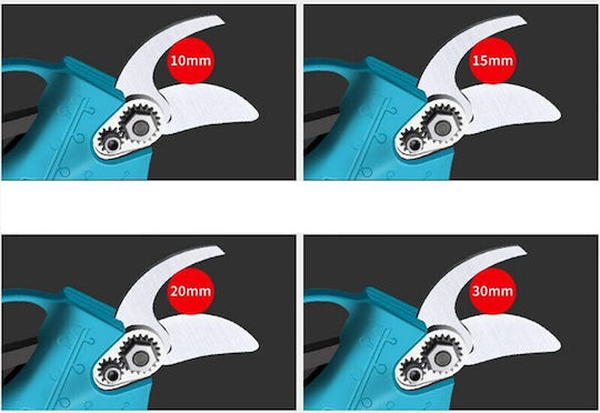 Pruning Shears Battery Brushless 21V 2x2Ah with Maximum Cutting Diameter 30mm in Carrying Case