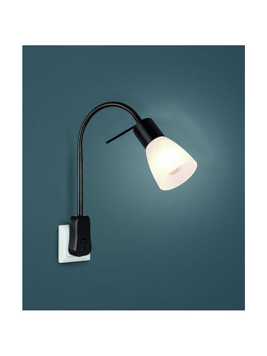 Trio Lighting Levisto Single Spot with Socket E14 in Black Color