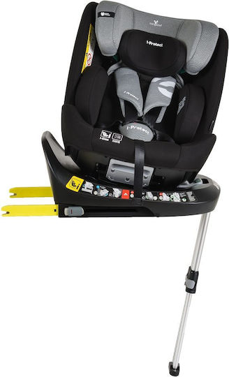 Cangaroo i-Protect Baby Car Seat i-Size with Isofix Steel Grey 0-36 kg