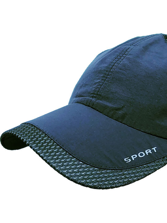 Șapcă Jockey Microfibră Uscare Rapidă Pentru Bărbați Brims Trims Negru