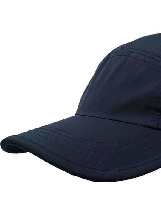 Șapcă Jockey Microfibră Uscare Rapidă Pentru Bărbați Brims Trims Negru