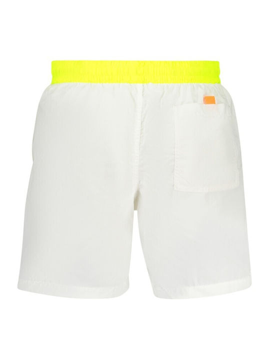 Men's Swimwear Shorts White with Patterns
