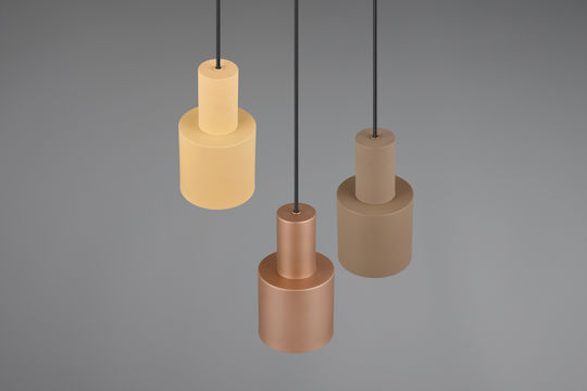 Trio Lighting Κρεμαστό Φωτιστικό Πολύχρωμο με Ντουί E27 37x27x150εκ.