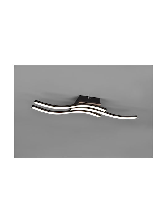 Trio Lighting Route Ceiling Mount Light 56cm Black with Integrated LED