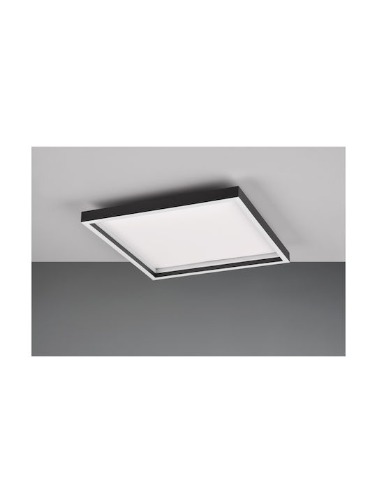 Trio Lighting Πλαφονιέρα Οροφής 35εκ. Μαύρη με Ενσωματωμένο LED και Τηλεχειριστήριο