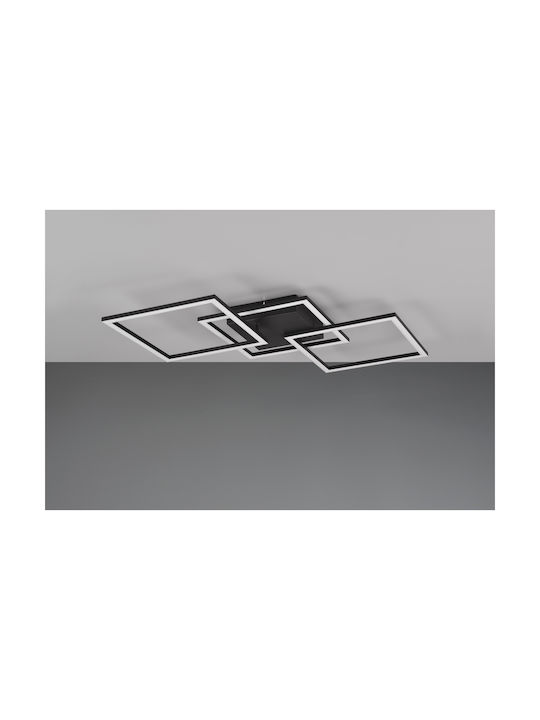 Trio Lighting Ceiling Mount Light 74cm Black with Integrated LED