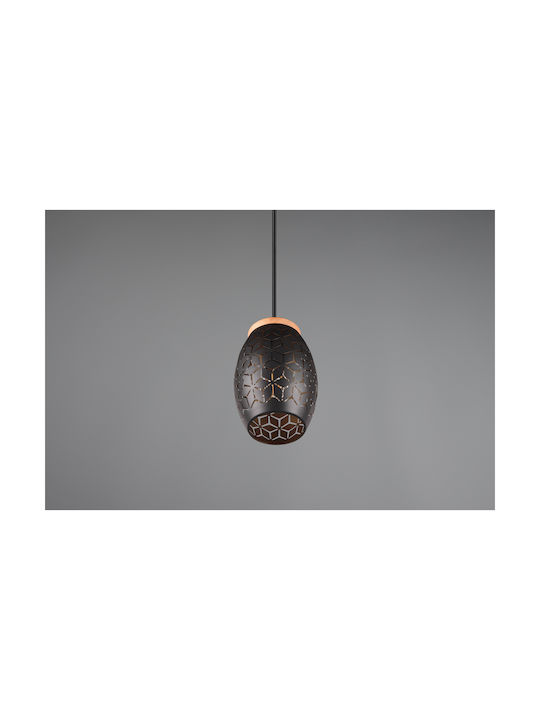 Trio Lighting Pendant Light Black Rail with Socket E27 15x150cm
