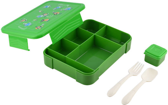 Estia Save The Aegean Plastic Kids' Lunch Set 1.33lt Jungle Kick x x 4.5cm