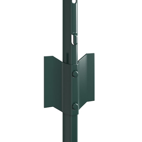 Vidaxl Fence Posts 5 Pcs U-channel Green Steel 100x8.6x1.5cm Green