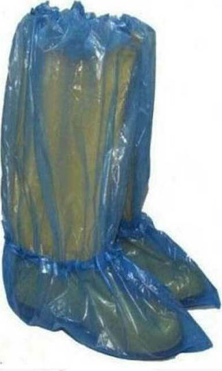 Disposable Ankle Shoe Covers Plastic One Size 50 Pieces