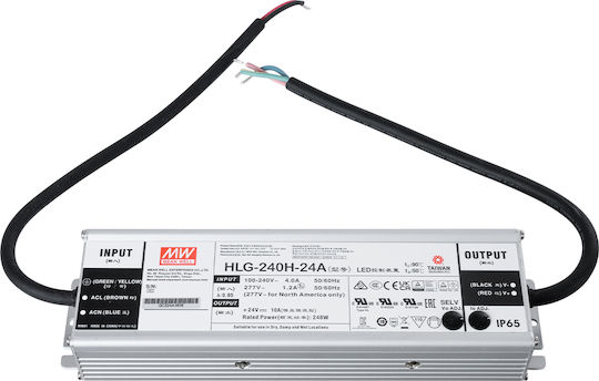 GloboStar Adjustable LED Power Supply Waterproof IP65 240W Power with 24V Output Voltage 12 pcs