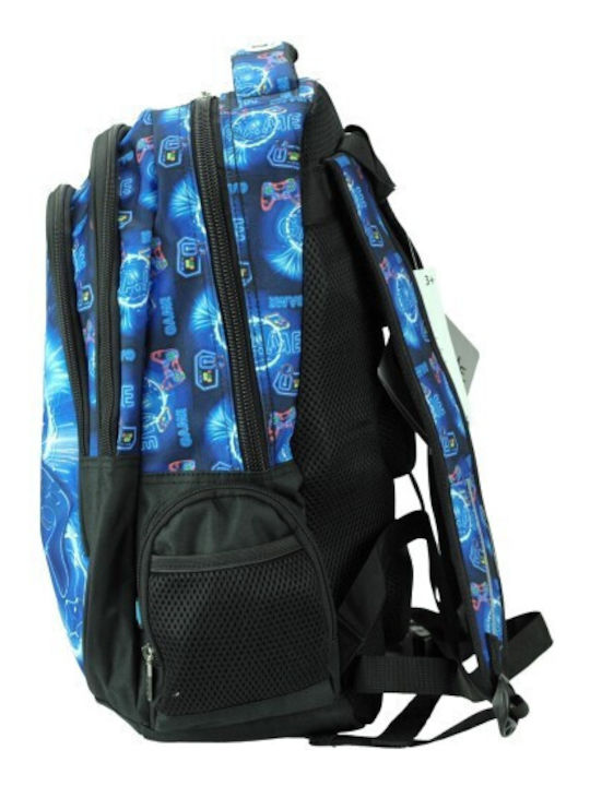Back Me Up School Bag Backpack Elementary, Elementary Blue with Water Bottle Holder 30Liters