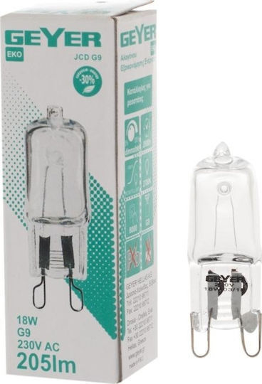Halogen Lamp for Socket G9 with Power 18W 220V