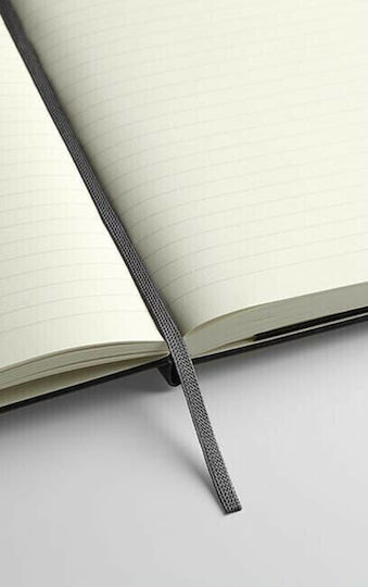 Moleskine Σημειωματάριο Bullet Ριγέ με Λάστιχο Μαύρο