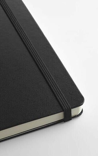 Moleskine Σημειωματάριο Bullet Ριγέ με Λάστιχο Μαύρο