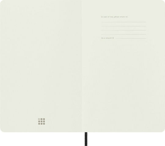 Moleskine Σημειωματάριο Bullet Ριγέ με Λάστιχο Μαύρο