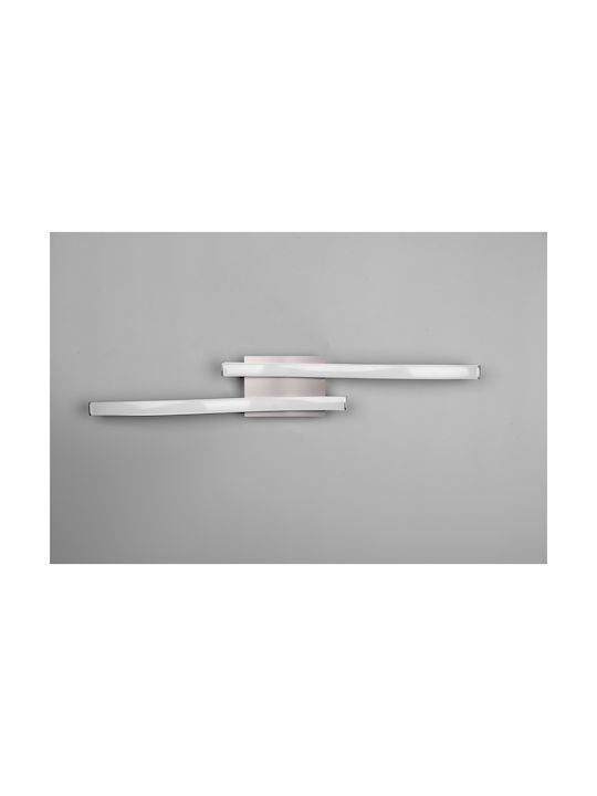 Trio Lighting Route Πλαφονιέρα Οροφής 56εκ. Ασημί με Ενσωματωμένο LED