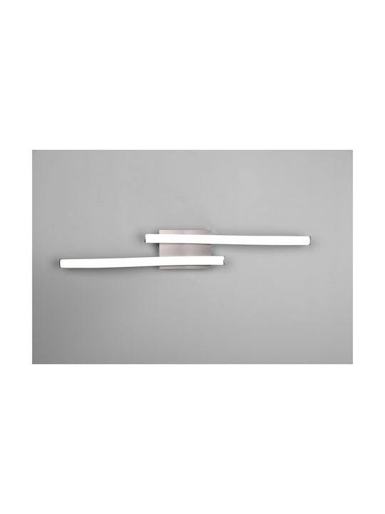 Trio Lighting Route Πλαφονιέρα Οροφής 56εκ. Ασημί με Ενσωματωμένο LED