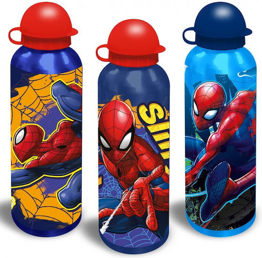 Kids Licensing Παιδικό Παγούρι Spiderman Αλουμινίου 500ml (Διάφορα Σχέδια)