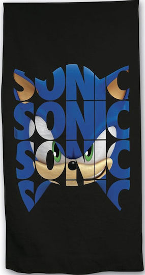 Aymax Micro Sonic Kids Beach Towel Black 140x70cm