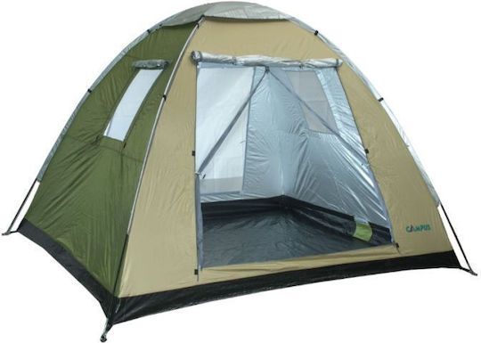 Campus Malibu Καλοκαιρινή Σκηνή Camping Igloo Πράσινη για 5 Άτομα 250x220x175εκ.