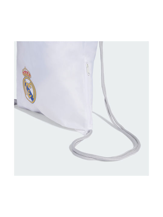 adidas Real Madrid Ανδρική Τσάντα Πλάτης Ποδοσφαίρου Λευκή