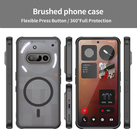 Techsuit Back Cover Plastic Negru (Nothing Phone (3a))