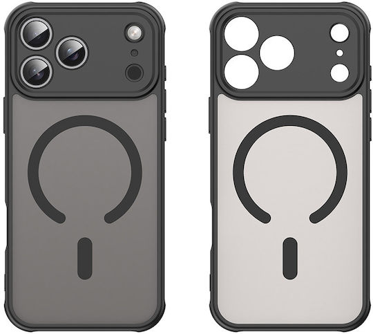 Techsuit Umschlag Rückseite Kunststoff Schwarz (iPhone 17 Pro Max)