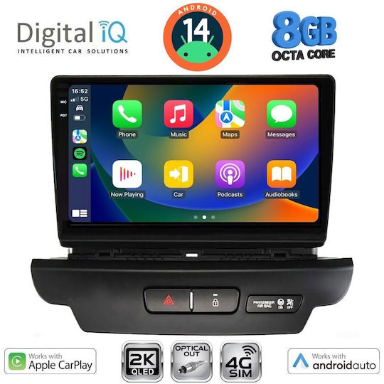 Digital IQ Car Audio System for Kia Ceed / XCeed 2018-2022 (Bluetooth/USB/WiFi/GPS/Apple-Carplay/Android-Auto) with Touch Screen 9"