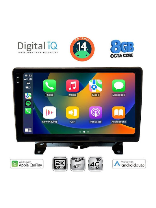 Digital IQ Car Audio System for Land Rover Discovery / Range Rover Sport 2004-2009 (Bluetooth/USB/WiFi/GPS/Apple-Carplay/Android-Auto) with Touch Screen 9"