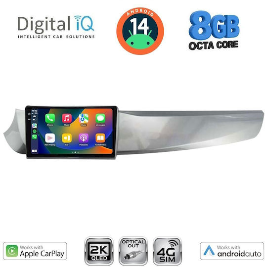 Digital IQ Ηχοσύστημα Αυτοκινήτου για Alfa Romeo Giulietta 2010-2014 (Bluetooth/USB/WiFi/GPS/Apple-Carplay/Android-Auto) με Οθόνη Αφής 9"