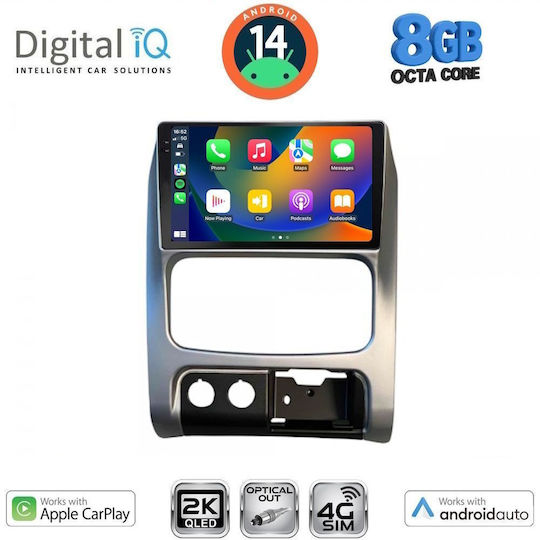 Digital IQ Car Audio System for Jeep Cherokee / Liberty 2002-2007 (Bluetooth/USB/WiFi/GPS/Apple-Carplay/Android-Auto) with Touch Screen 9"
