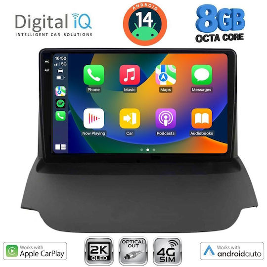 Digital IQ Car Audio System for Ford EcoSport 2012-2018 (Bluetooth/USB/WiFi/GPS/Apple-Carplay/Android-Auto) with Touch Screen 9"