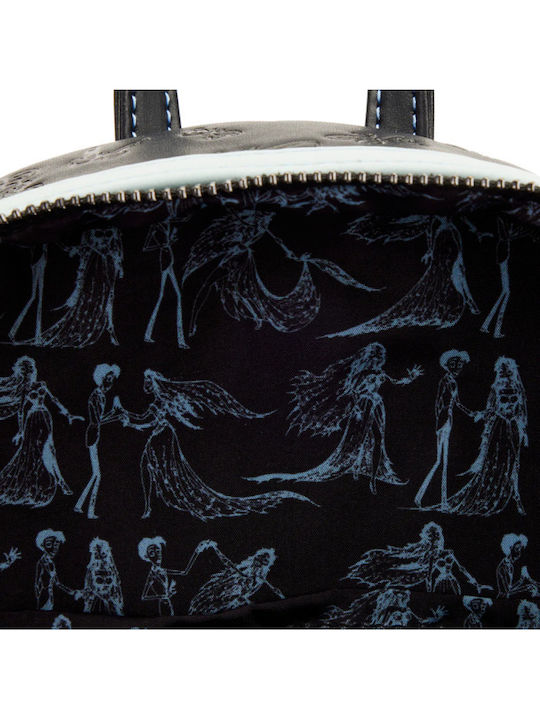 Loungefly Corpse Bride Kids Bag Backpack Blue 26cmx23cmx12cmcm Corpse Bride Emily Bouquet Mini