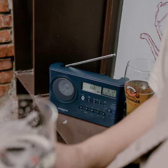 Sangean PR-D4BT Φορητό Ραδιόφωνο Μπαταρίας με Bluetooth Dark Blue